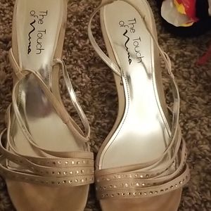 The touch of nina bedazzled heel